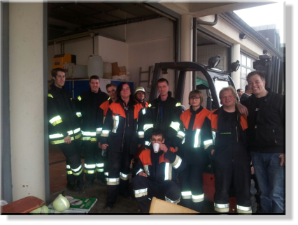 Gruppenfoto nach dem Einsatz