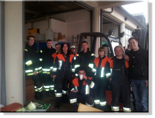 Gruppenfoto nach dem Einsatz